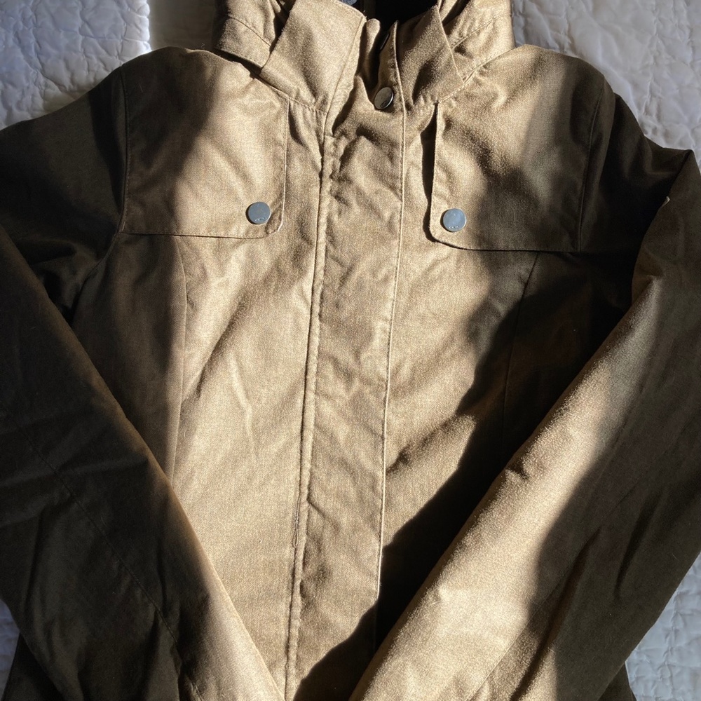 O'Neill Hooded Jacket Shell Adventure Series Size XS Olive Green - Picture 9 of 16